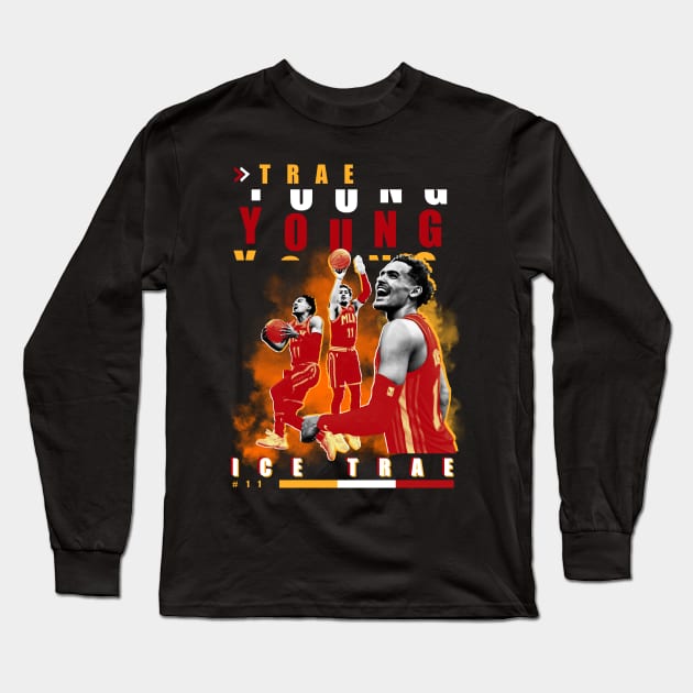 Trae Young Long Sleeve T-Shirt by zamtex